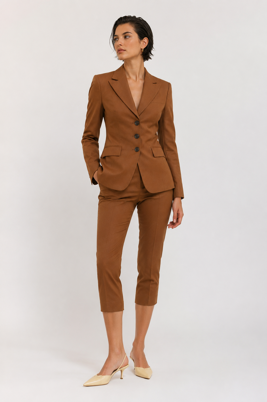Asymmetrical Tailored Suit Set
