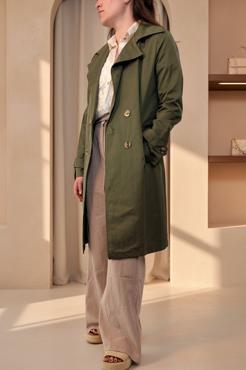 Olivia Belted Trench Coat