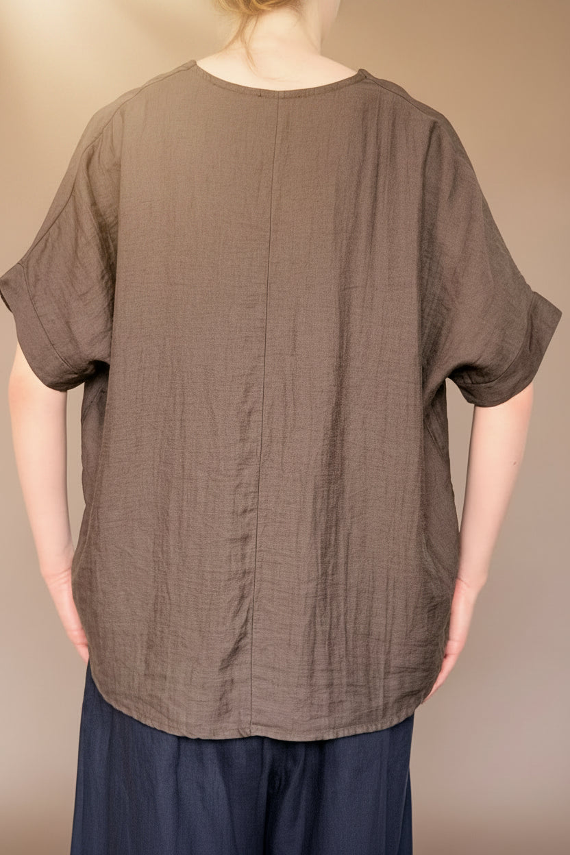 Relaxed Tencel Linen Blouse