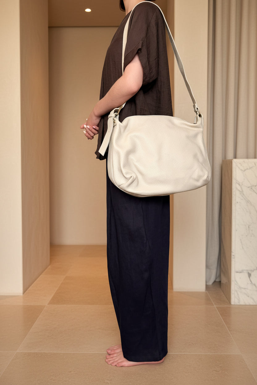 Italian Crescent Shoulder Bag