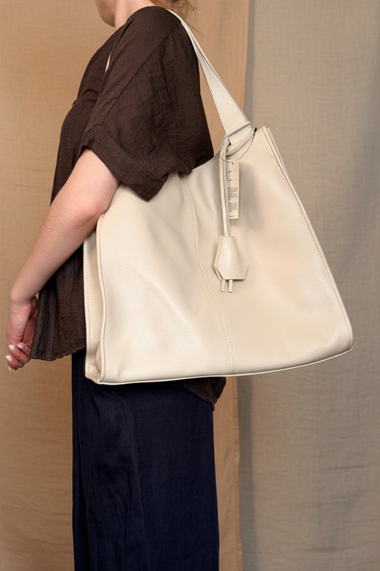 Oversized Italian Leather Carryall