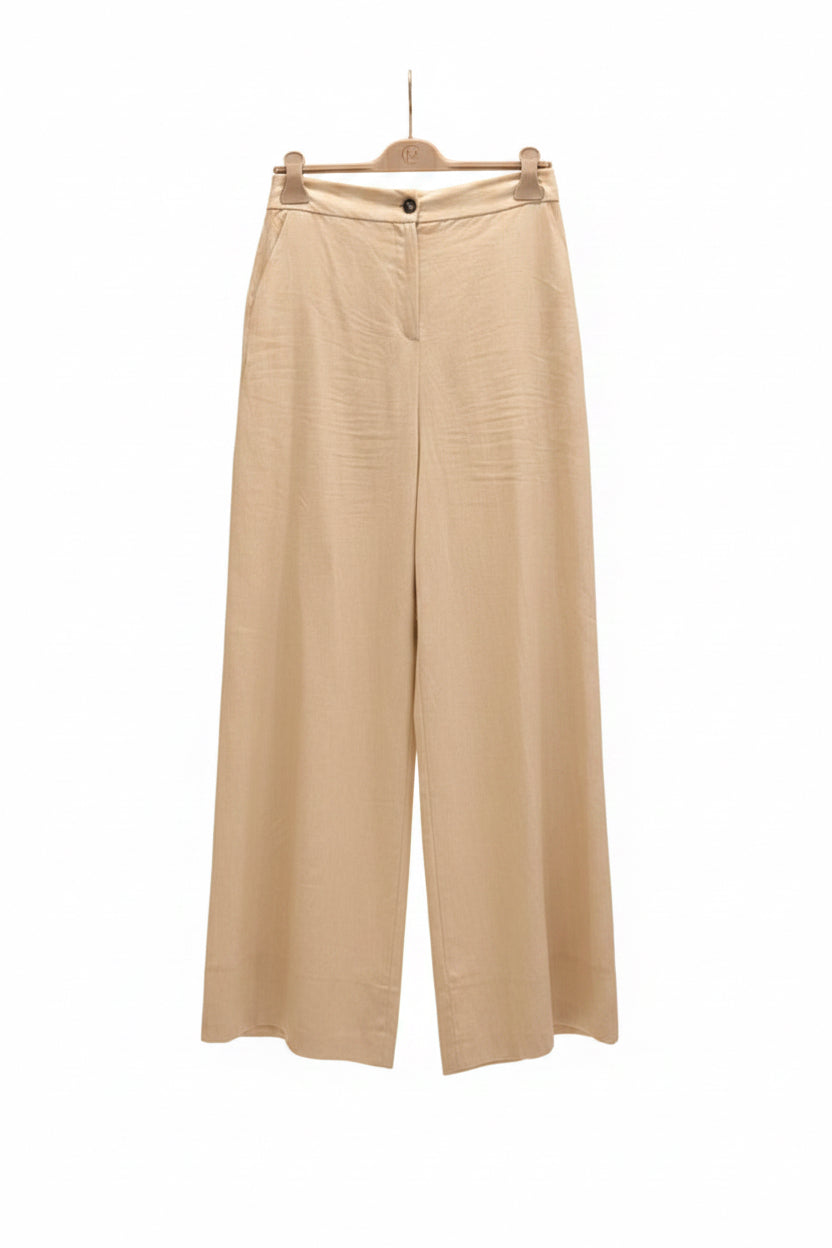Milano Linen Blend Wide Leg Pants