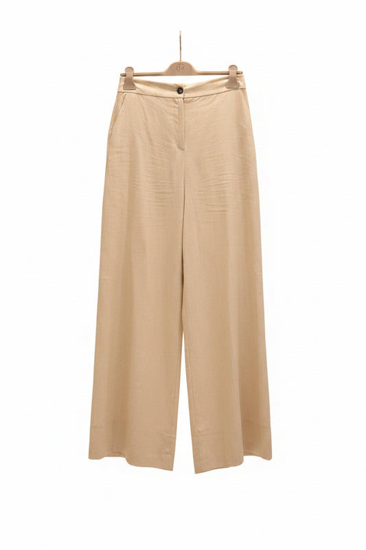 Milano Linen Blend Wide Leg Pants